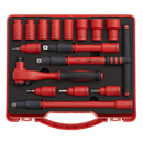 Insulated Socket Set 16pc 3/8"Sq Drive 6pt WallDrive¨ VDE Approved | Pipe Manufacturers Ltd..
