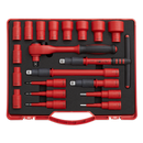 Insulated Socket Set 20pc 1/2"Sq Drive 6pt WallDrive¨ VDE Approved | Pipe Manufacturers Ltd..