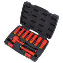 Insulated Socket Set 9pc 3/8"Sq Drive 6pt WallDrive¨ VDE Approved | Pipe Manufacturers Ltd..