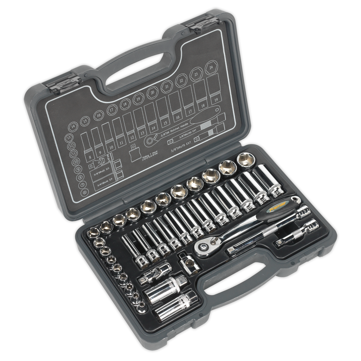 Socket Set 38pc 3/8