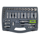 Socket Set 34pc 3/8"Sq Drive 6pt WallDrive¨ Metric | Pipe Manufacturers Ltd..