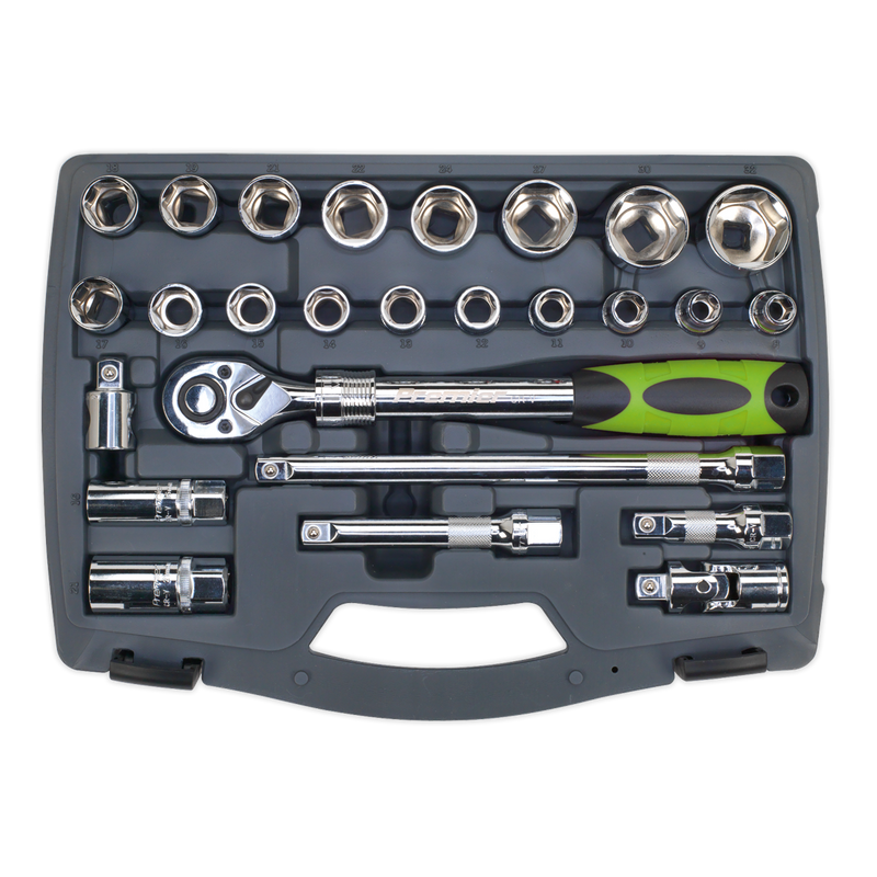 Socket Set 26pc 1/2"Sq Drive 6pt WallDrive¨ Metric | Pipe Manufacturers Ltd..