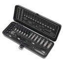 Socket Set 32pc 1/4"Sq Drive 6pt WallDrive¨ Metric Black Series | Pipe Manufacturers Ltd..