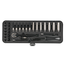 Socket Set 32pc 1/4"Sq Drive 6pt WallDrive¨ Metric Black Series | Pipe Manufacturers Ltd..