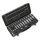 Socket Set 34pc 3/8"Sq Drive 6pt WallDrive¨ Metric Black Series | Pipe Manufacturers Ltd..