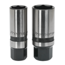 Socket Set 34pc 3/8"Sq Drive 6pt WallDrive¨ Metric Black Series | Pipe Manufacturers Ltd..