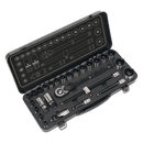Socket Set 28pc 1/2"Sq Drive 6pt WallDrive¨ Metric Black Series | Pipe Manufacturers Ltd..