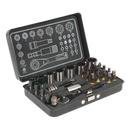 Socket & Impact Grade Torsion Bit Set 28pc 1/4"Sq Drive Micro Premier Black Series | Pipe Manufacturers Ltd..