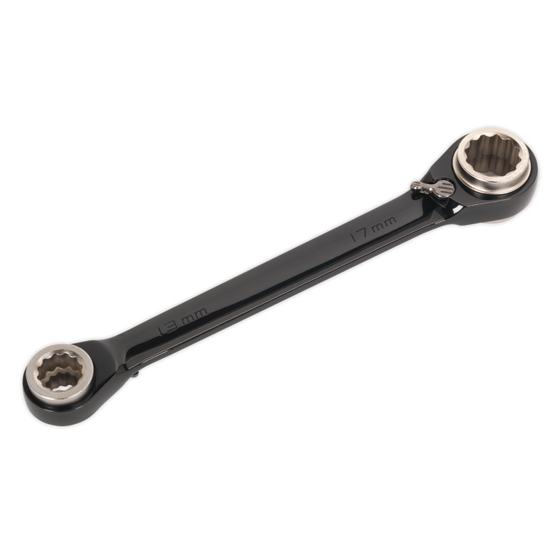 Ratchet Ring Spanner 4-in-1 Reversible Metric | Pipe Manufacturers Ltd..