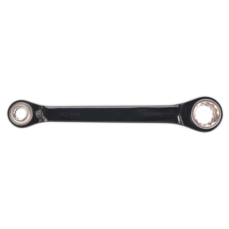 Ratchet Ring Spanner 4-in-1 Reversible Metric | Pipe Manufacturers Ltd..