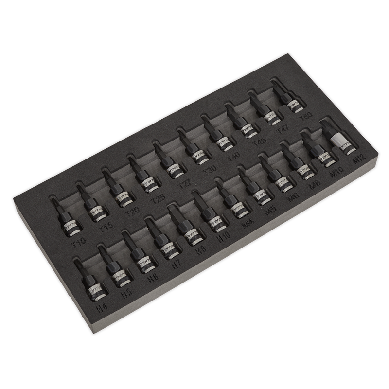TRX-Star*/Hex/Spline Socket Bit Set 22pc 3/8"Sq Drive Black Series | Pipe Manufacturers Ltd..