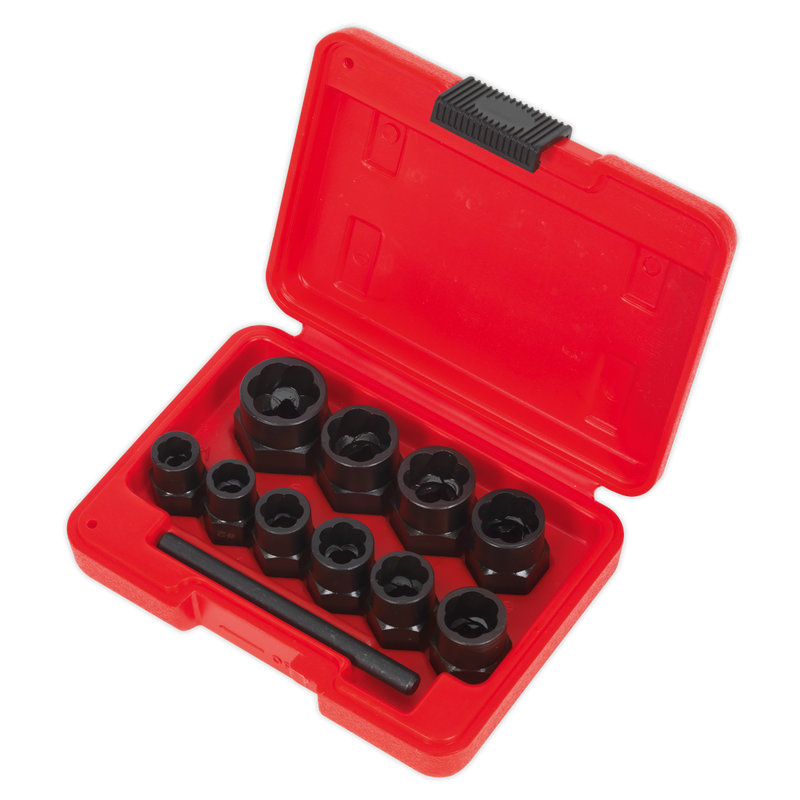 Bolt Extractor Set 11pc 3/8"Sq Drive or Spanner | Pipe Manufacturers Ltd..