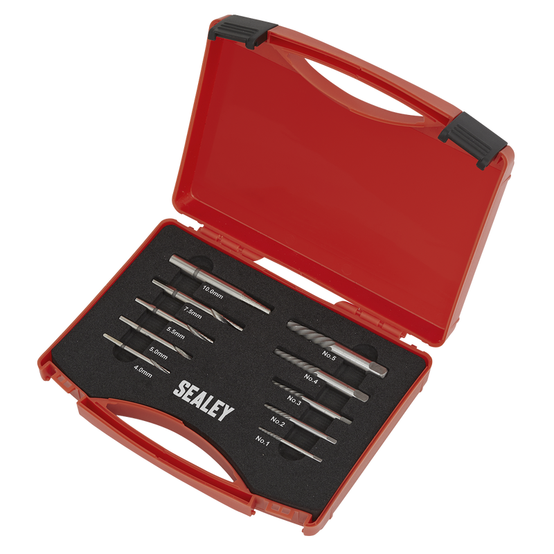 Step Drill Screw/Bolt Extractor Set 10pc | Pipe Manufacturers Ltd..