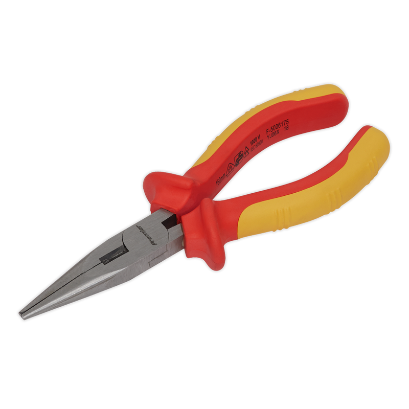 Long Nose Pliers 160mm VDE Approved | Pipe Manufacturers Ltd..