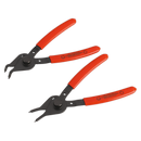 Circlip Pliers Set 2pc Reversible Straight/Bent Nose 12-25mm | Pipe Manufacturers Ltd..
