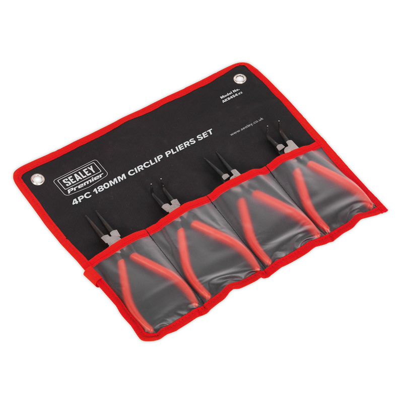 Circlip Pliers Set 4pc 180mm | Pipe Manufacturers Ltd..