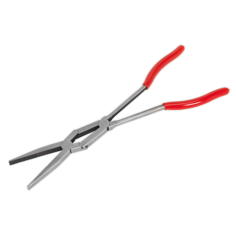 Flat Nose Pliers Double Joint Long Reach 335mm | Pipe Manufacturers Ltd..