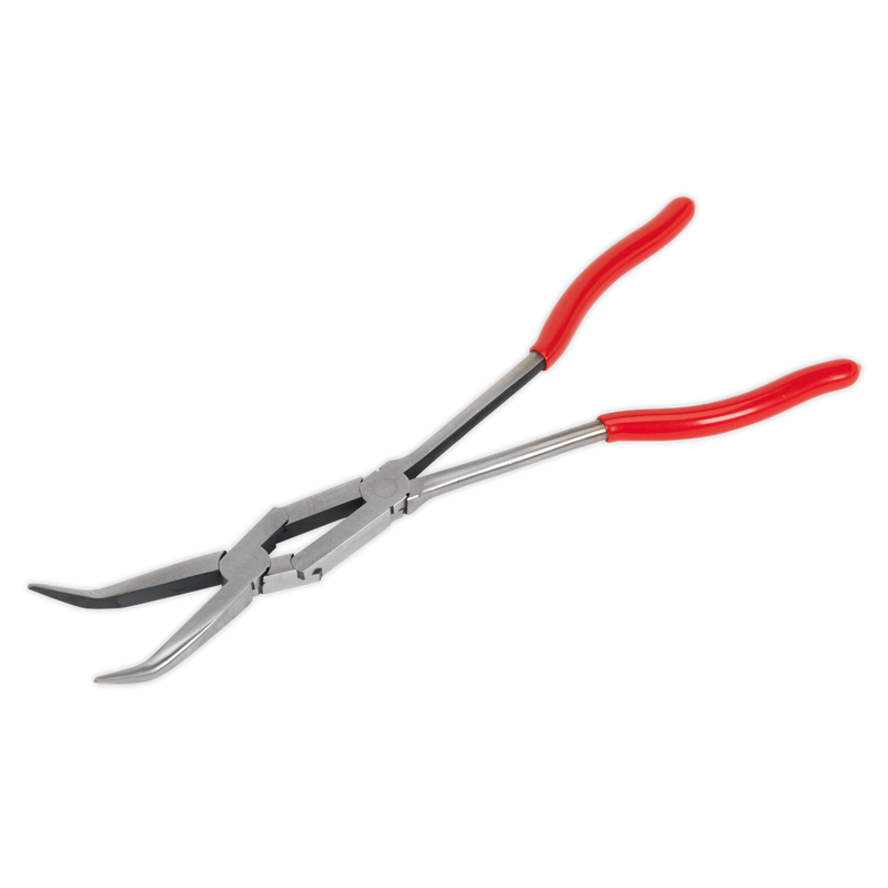 Needle Nose Pliers 45¡ Double Joint Long Reach 335mm | Pipe Manufacturers Ltd..