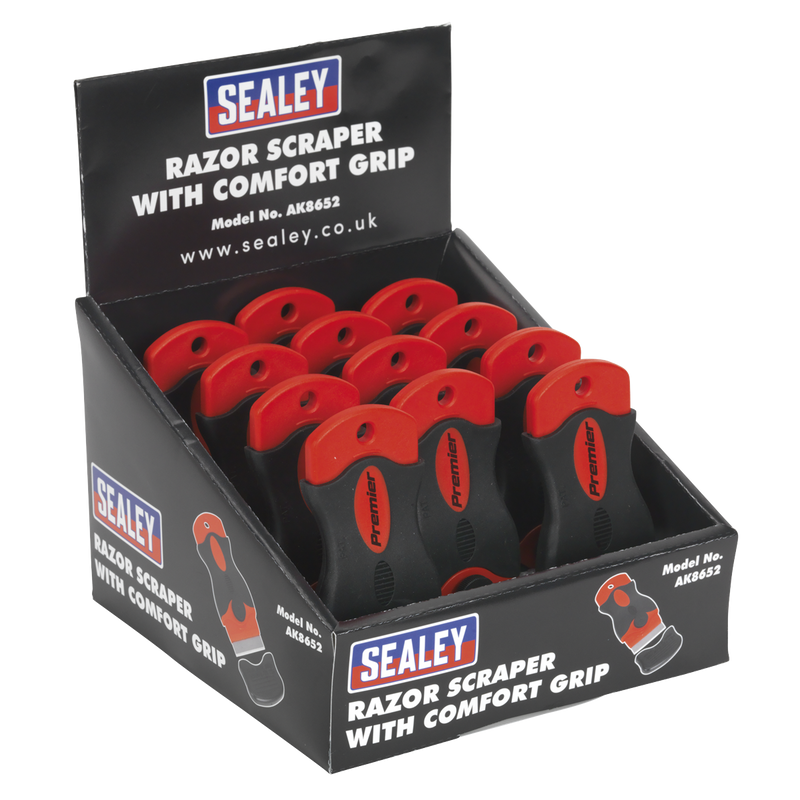 Razor Scraper with Comfort Grip Display Box of 12 | Pipe Manufacturers Ltd..