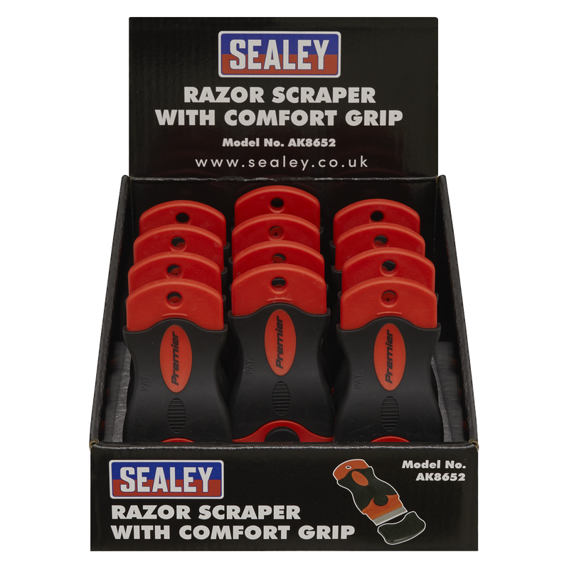 Razor Scraper with Comfort Grip Display Box of 12 | Pipe Manufacturers Ltd..