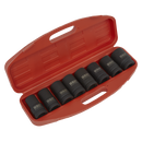 Impact Socket Set 8pc Deep 1"Sq Drive - Metric | Pipe Manufacturers Ltd..