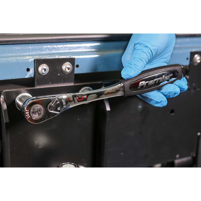 Ratchet Wrench 1/2"Sq Drive Offset Pear-Head with Flip Reverse | Pipe Manufacturers Ltd..