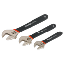 Adjustable Wrench Set 3pc Ni-Fe Finish | Pipe Manufacturers Ltd..