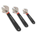 Adjustable Wrench Set 3pc Ni-Fe Finish | Pipe Manufacturers Ltd..