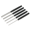 Parallel Pin Punch Set 5pc Long Pattern | Pipe Manufacturers Ltd..