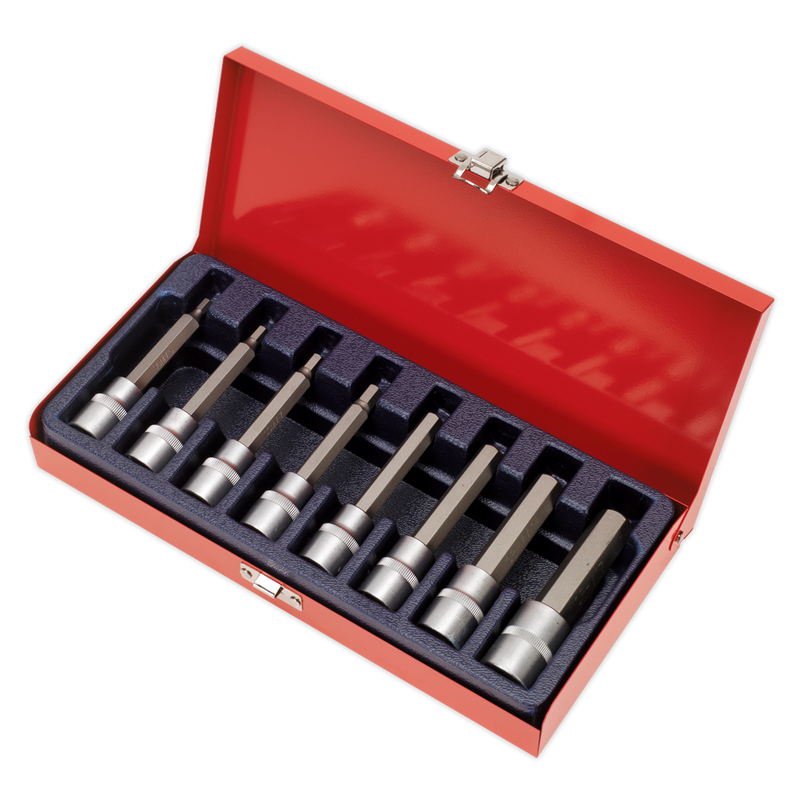 Hex Socket Bit Set 8pc 1/2"Sq Drive Metric | Pipe Manufacturers Ltd..