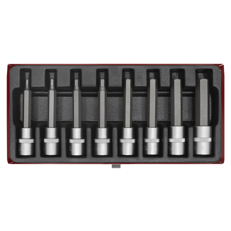 Hex Socket Bit Set 8pc 1/2"Sq Drive Metric | Pipe Manufacturers Ltd..