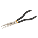 Needle Nose Pliers 280mm Offset Ni-Fe Finish | Pipe Manufacturers Ltd..