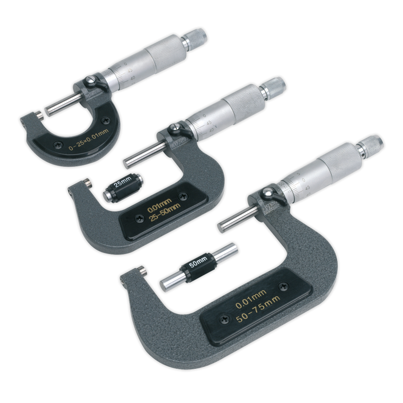 Micrometer Set 3pc Metric | Pipe Manufacturers Ltd..
