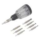 Precision Ratchet Stubby Screwdriver 16-in-1 | Pipe Manufacturers Ltd..