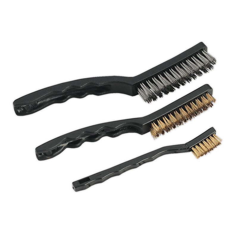 Wire Brush Set Auto Engineer's 3pc | Pipe Manufacturers Ltd..