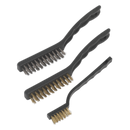 Wire Brush Set Auto Engineer's 3pc | Pipe Manufacturers Ltd..