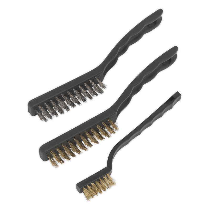 Wire Brush Set Auto Engineer's 3pc | Pipe Manufacturers Ltd..