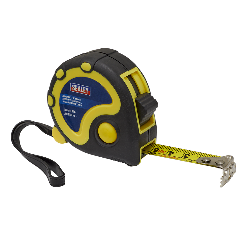 Rubber Tape Measure 3m(10ft) x 16mm - Metric/Imperial | Pipe Manufacturers Ltd..