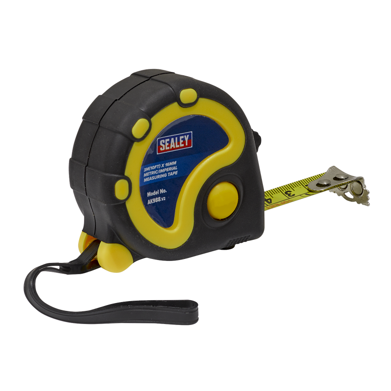 Rubber Tape Measure 3m(10ft) x 16mm - Metric/Imperial | Pipe Manufacturers Ltd..