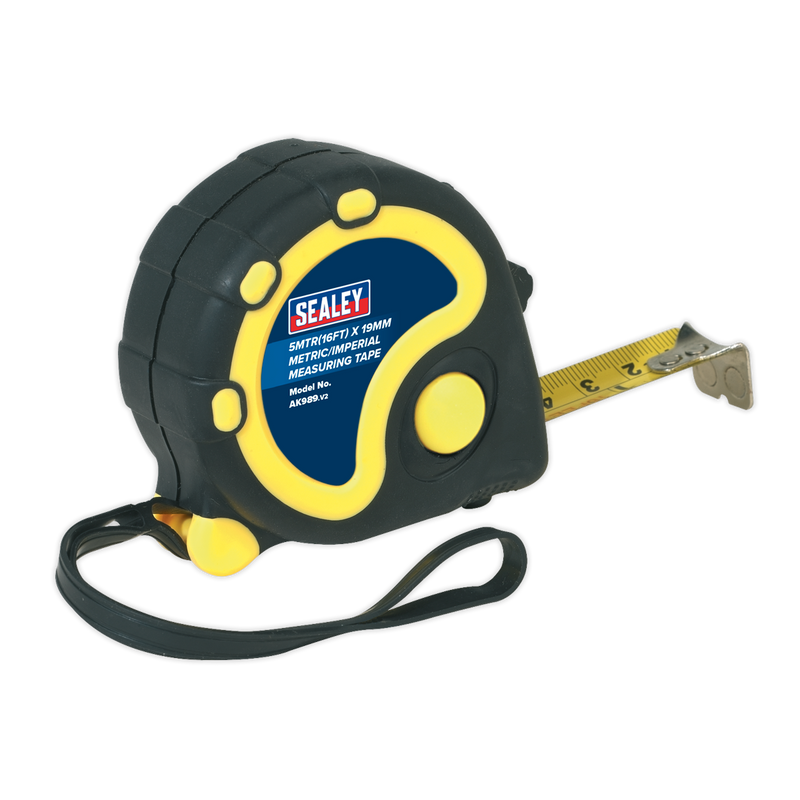 Rubber Tape Measure 5m(16ft) x 19mm - Metric/Imperial | Pipe Manufacturers Ltd..