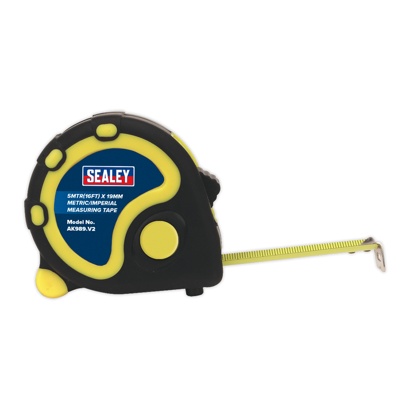 Rubber Tape Measure 5m(16ft) x 19mm - Metric/Imperial | Pipe Manufacturers Ltd..