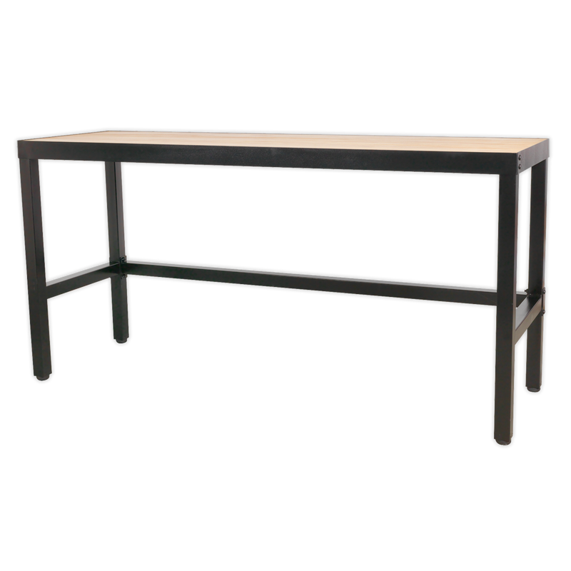 Workbench 1.8m Steel with 25mm MDF Top | Pipe Manufacturers Ltd..