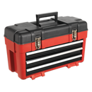 Toolbox 585mm 3 Drawer Portable | Pipe Manufacturers Ltd..