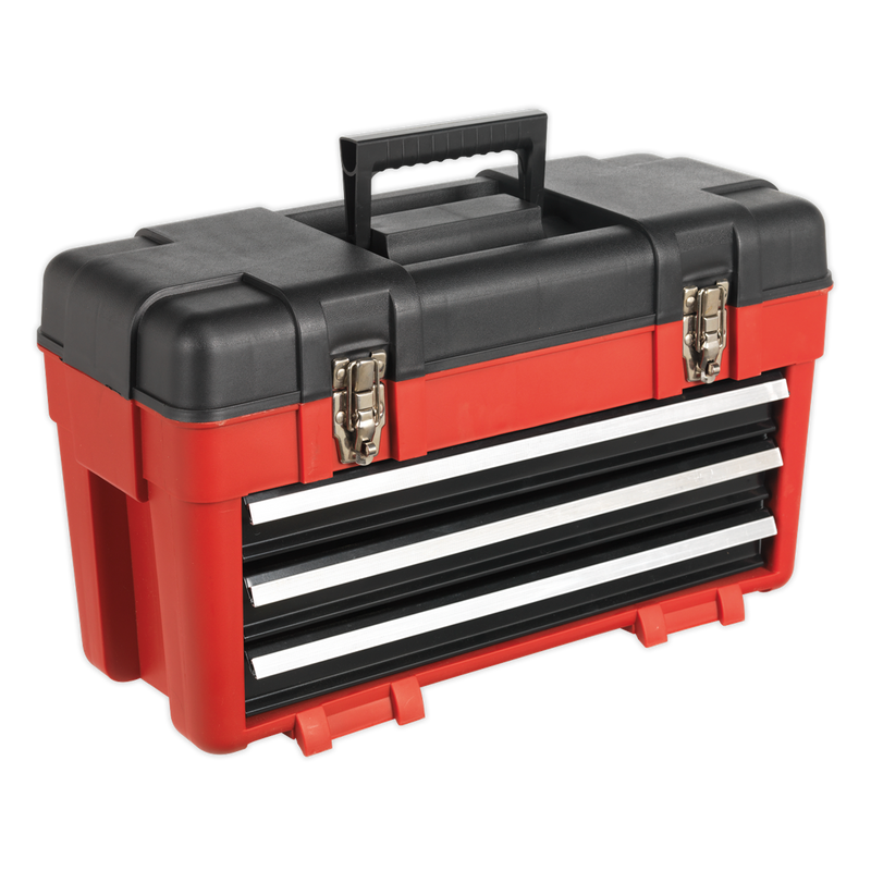 Toolbox 585mm 3 Drawer Portable | Pipe Manufacturers Ltd..