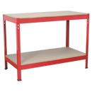 Workbench 1.2m Steel Wooden Top | Pipe Manufacturers Ltd..