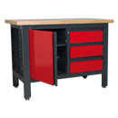 Workstation with 3 Drawers & Cupboard | Pipe Manufacturers Ltd..