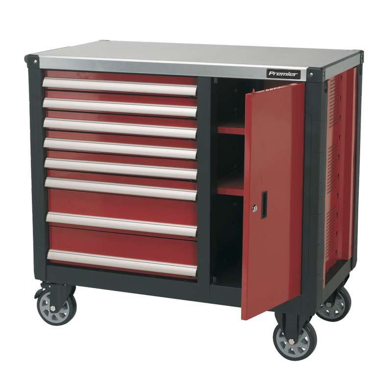 Mobile Workstation 8 Drawer with Ball Bearing Slides | Pipe Manufacturers Ltd..