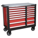 Mobile Workstation 16 Drawer with Ball Bearing Slides | Pipe Manufacturers Ltd..
