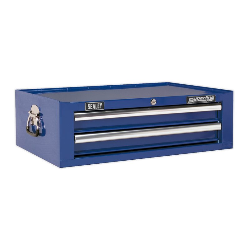Mid-Box 2 Drawer with Ball Bearing Slides - Blue | Pipe Manufacturers Ltd..