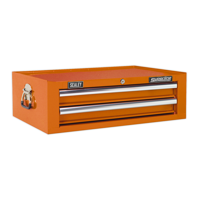 Mid-Box 2 Drawer with Ball Bearing Slides - Orange | Pipe Manufacturers Ltd..